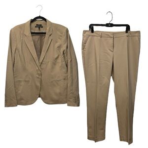 Apt. 9 Women’s Khaki Blazer & Straight-Leg Pant Suit Set
